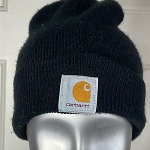 Carhartt Unisex Knit Cuffed Beanie Classic Hat Cap (Black)